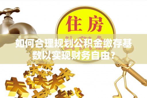 武山如何合理规划公积金缴存基数以实现财务自由？