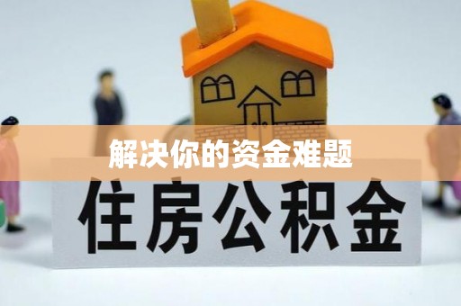 武山解决你的资金难题