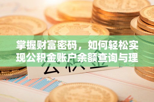 武山掌握财富密码，如何轻松实现公积金账户余额查询与理财规划