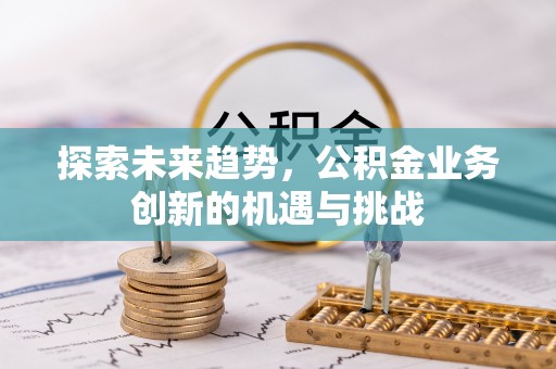 武山探索未来趋势，公积金业务创新的机遇与挑战
