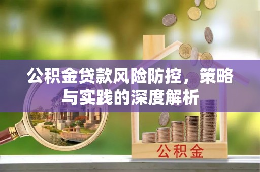 武山公积金贷款风险防控，策略与实践的深度解析