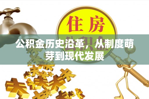 武山公积金历史沿革，从制度萌芽到现代发展