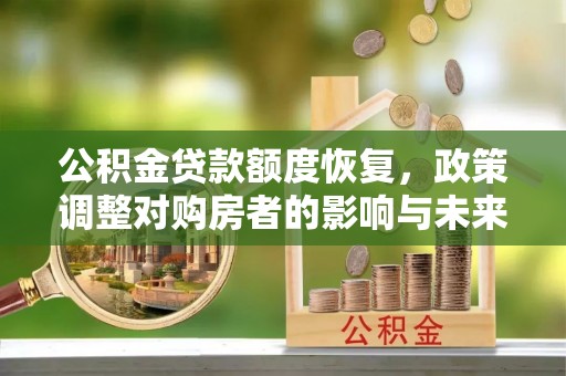 武山公积金贷款额度恢复，政策调整对购房者的影响与未来展望