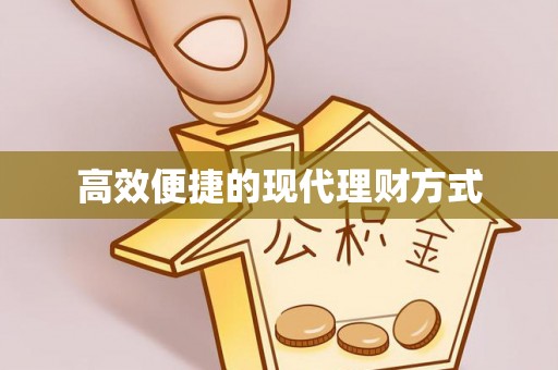 武山高效便捷的现代理财方式