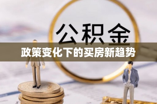 武山政策变化下的买房新趋势