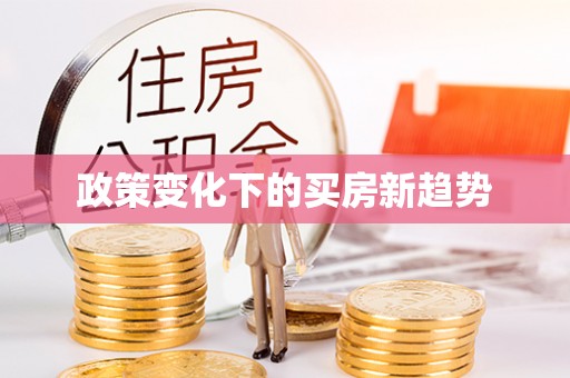 武山政策变化下的买房新趋势
