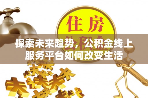 武山探索未来趋势，公积金线上服务平台如何改变生活