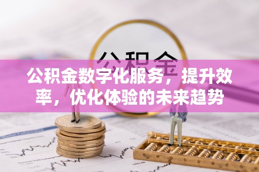 武山公积金数字化服务，提升效率，优化体验的未来趋势