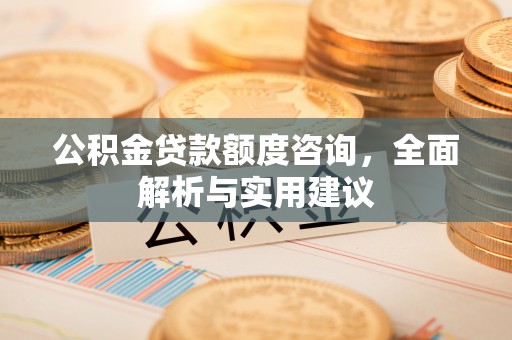 武山公积金贷款额度咨询，全面解析与实用建议