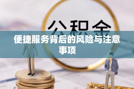 武山便捷服务背后的风险与注意事项