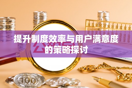 武山提升制度效率与用户满意度的策略探讨